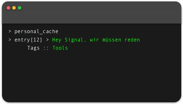 Hey Signal, wir müssen reden