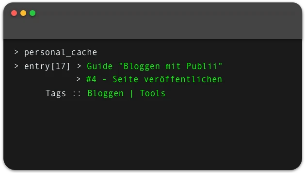 Von Wordpress zu Publii - Seite veröffentlichen - Teil 4 des Guides