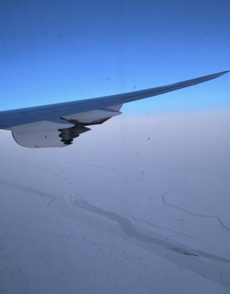 Flug über Grönland