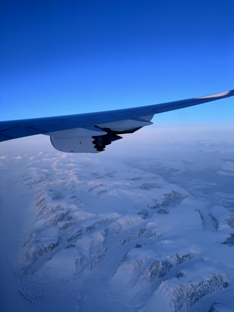 Flug über Grönland