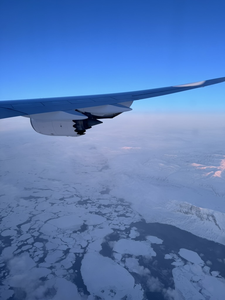 Flug über Grönland